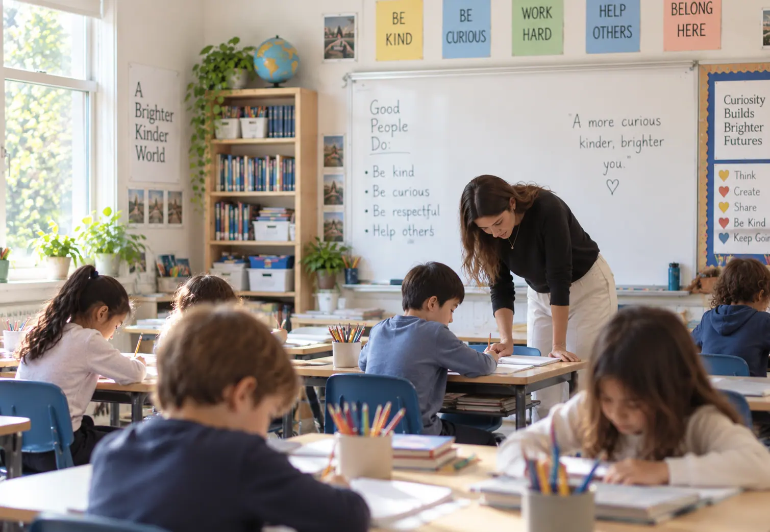 A classroom during a Level session